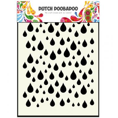 Dutch DooBaDoo Stencil - Rain drops